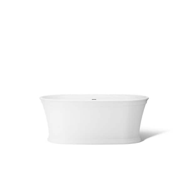 KOHLER Memoirs 60 in. x 34 in. Soaking Bathtub with Center Drain