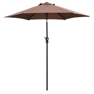 7.5 ft. Market Table Outdoor Patio Umbrella in Coffee