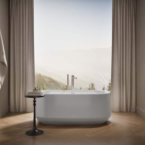 KOHLER Ceric 60 in. x 29 in. Freestanding Deep Soaking Acrylic