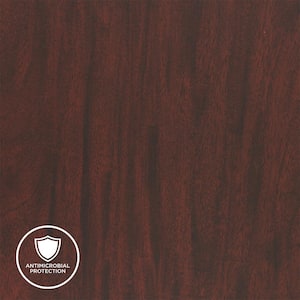 3 in. x 5 in. Laminate Sheet Sample in Figured Mahogany with Premium FineGrain Finish