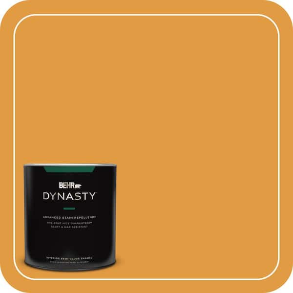 BEHR DYNASTY 1 qt. #T18-05 Life Is Good Semi-Gloss Enamel Interior Stain-Blocking Paint and Primer