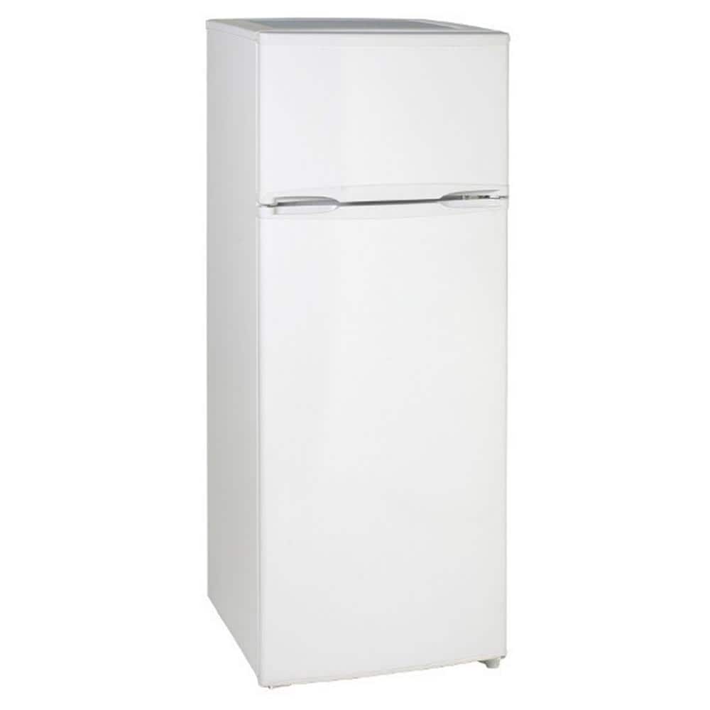 Avanti 7.4 cu. ft. Apartment Size Top Freezer Refrigerator in White, glossy white