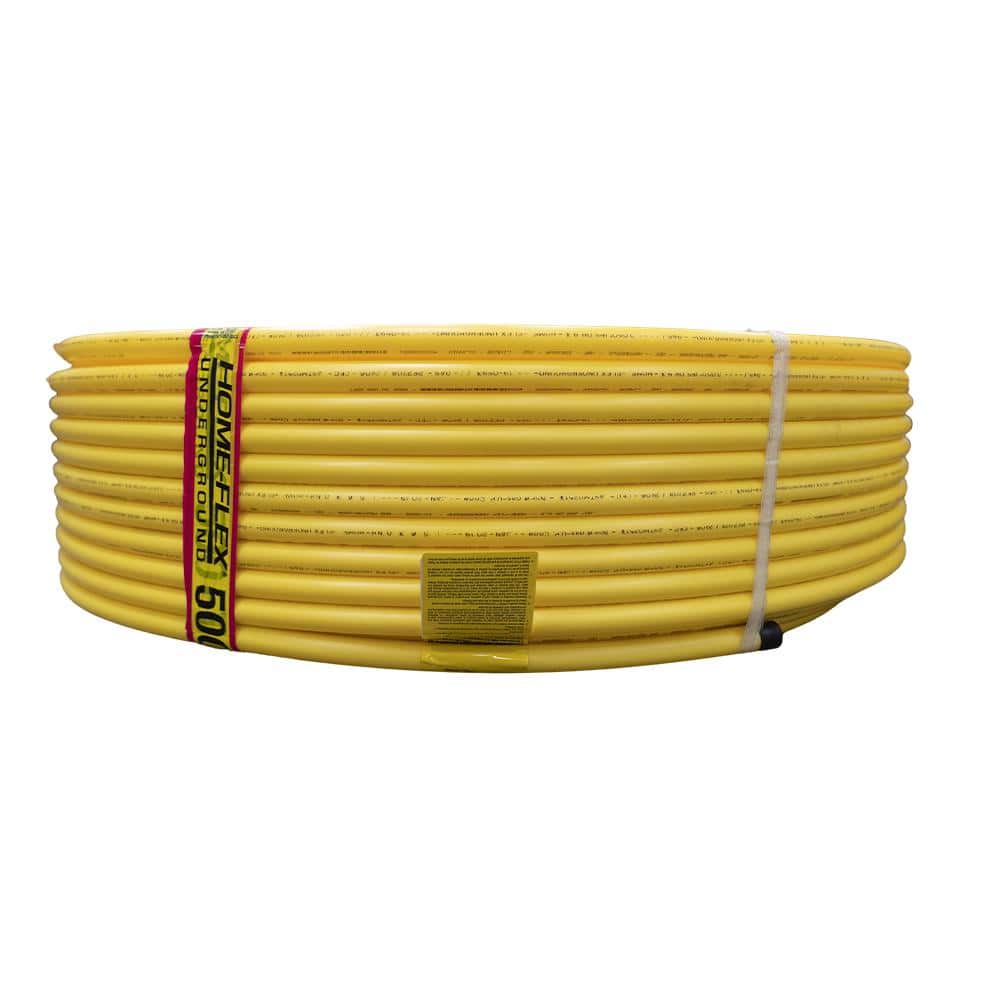 HOMEFLEX 1/2 in. IPS x 250 ft. DR 9.3 Underground Yellow Polyethylene