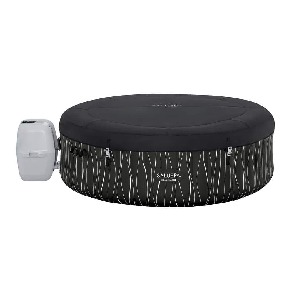 Bestway SaluSpa Black Round Inflatable Hot Tub with EnergySense Cover