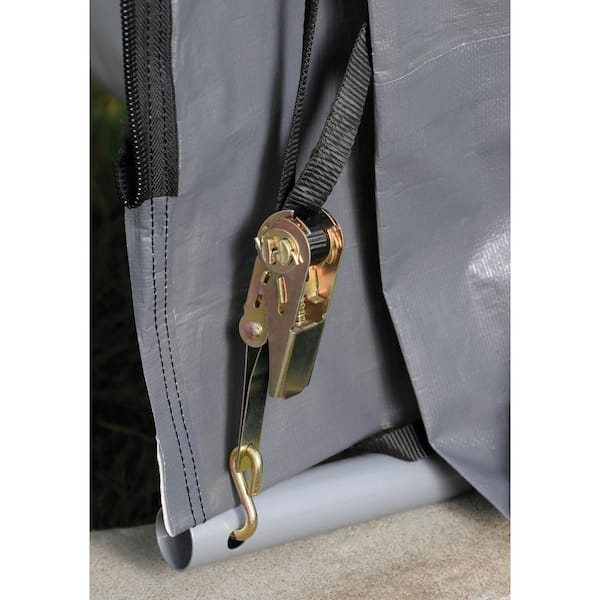 ShelterLogic 22 ft. W x 28 ft. D x 13 ft. H Steel and Polyethylene