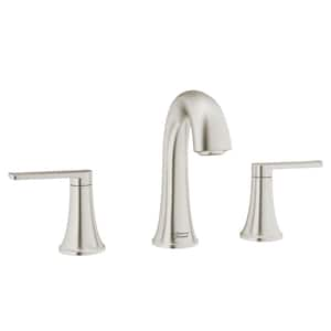 Corsham 8 in. Widespread Double-Handle Bathroom Faucet in Brushed Nickel