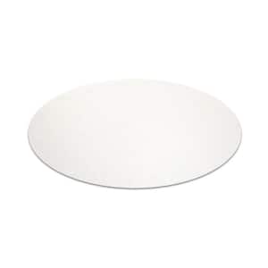 8 in. x 8 in. Clear Polycarbonate Round Placemats (Set of 2)