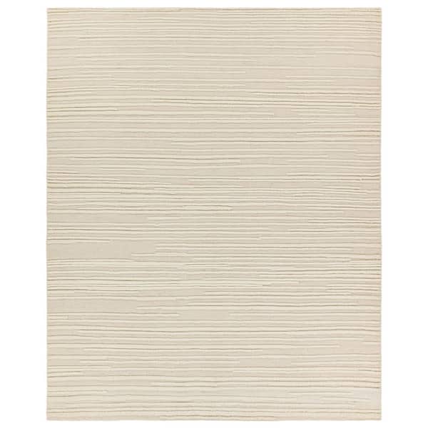Evanth Brown 8 ft. x 10 ft. Stripes Area Rug