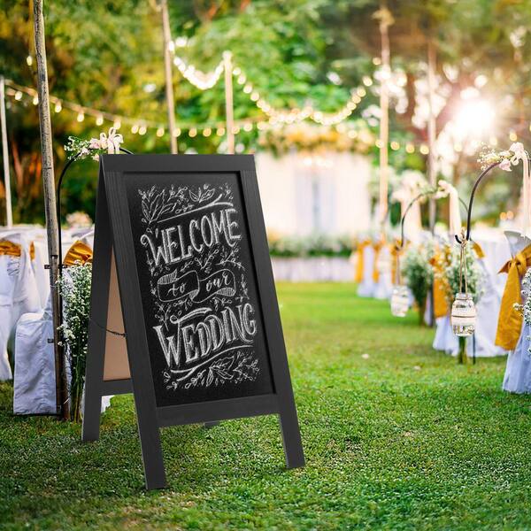 Casafield 40 in. x 20 in. A Frame Chalkboard Sign, Double-Sided