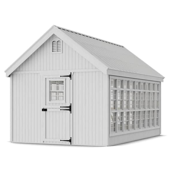 Colonial Gable 10 ft. x 16 ft. Wood Greenhouse Panelized Kit with Operable Windows and Floor (160 sq. ft. )