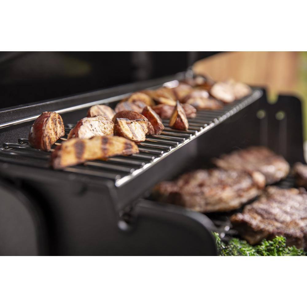 Genesis E-315 Black Liquid Propane Gas Grill with Side Tables