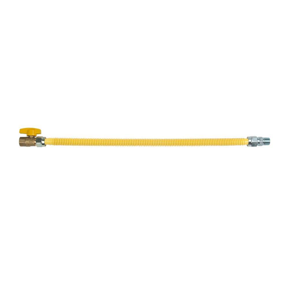 ProCoat 1/2 in. MIP x 1/2 in. FIP Ball Valve x 24 in. Stainless Steel Gas Connector 5/8 in. O.D. (150,000 BTU) price history on PriceWatchPro