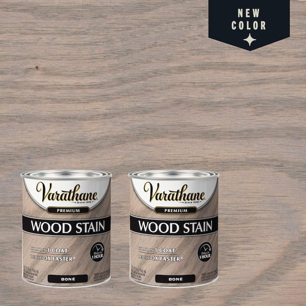 Varathane 1 Qt. Bone Premium Fast Dry Interior Wood Stain (Case of 2)