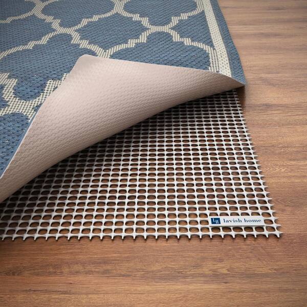 American Slide-Stop All-Surface Thin Profile 8 ft. x 10 ft. Fiber and  Rubber Backed Dual Surface Non-Slip Rug Pad HD040810F - The Home Depot