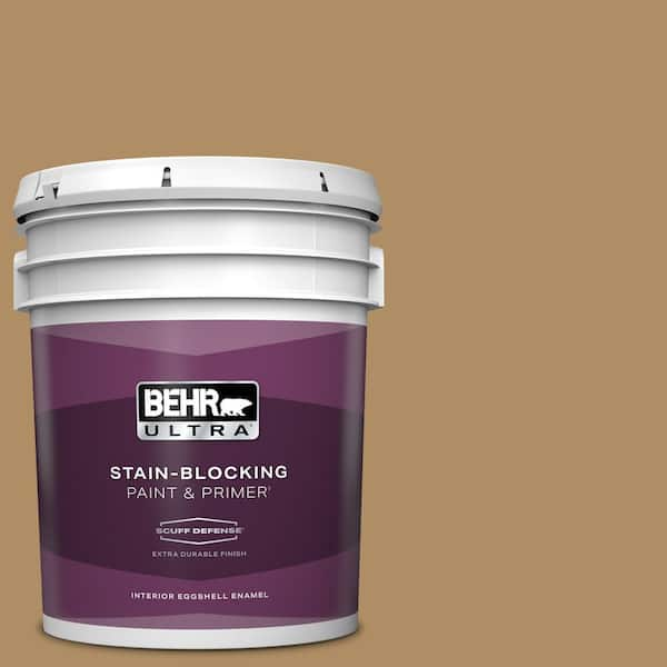 BEHR ULTRA 5 gal. #300F-5 Brown Rabbit Extra Durable Eggshell Enamel Interior Paint & Primer