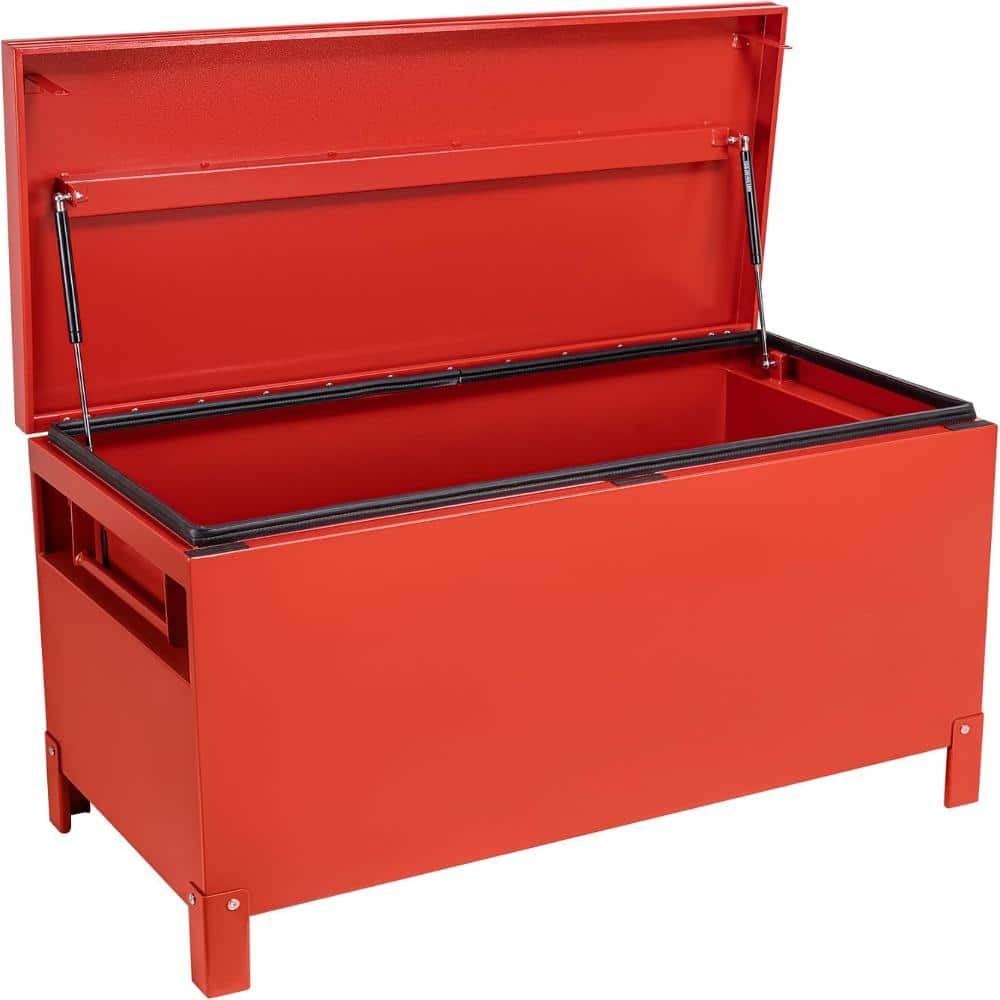 36 in. Red Tool Box Storage Heavy Duty Steel Truck Bed Toolbox, Lockable Jobsite Chest with Slow-Close Lid price history on PriceWatchPro