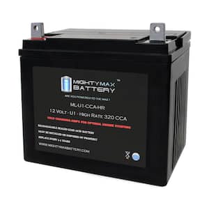 ML-U1-CCAHR 12V 320CCA Replacement Battery Compatible with BCI Group U1