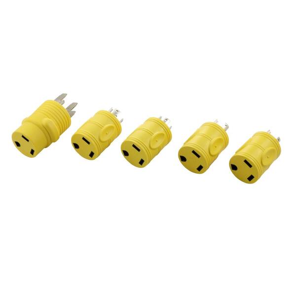 AC WORKS RV 30 Amp Power Adapter Kit for a Generator of NEMA L520, L5