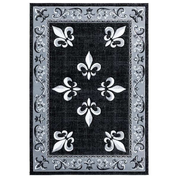 Bristol Casselton Black 1 ft. 10 in. x 2 ft. 8 in. Accent Rug