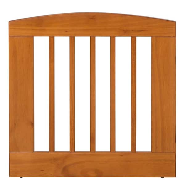 Camaflexi Ruffluv Single Extender Pet Gate Panel - Medium - 24"H - Chestnut Finish