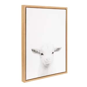 24 in. x 18 in. "Goat" by Tai Prints Framed Canvas Wall Art