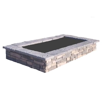 Expandable Concrete Raised Garden Beds Garden Center The Home Depot