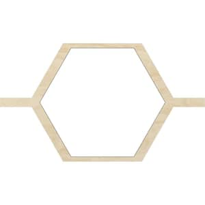 40-1/2 in. W x 23-3/8 in. H x-3/8 in. T Small Westmore Decorative Fretwork Wood Ceiling Panels, Birch