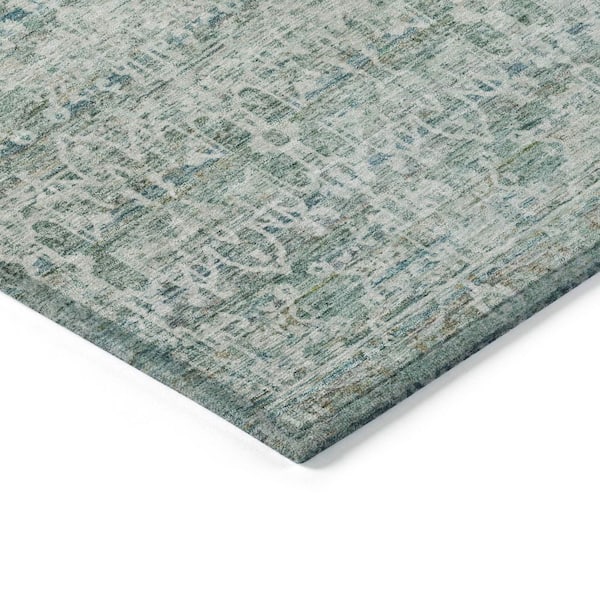Chantille Machine Washable Indoor/Outdoor Abstract ACN2152 Teal 2 ft. 6 in. x 3 ft. 10 in. Area Rug