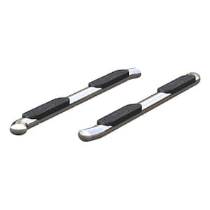 4-Inch Oval Polished Stainless Steel Nerf Bars, Select Chevrolet Silverado, GMC Sierra 1500 Extended Cab