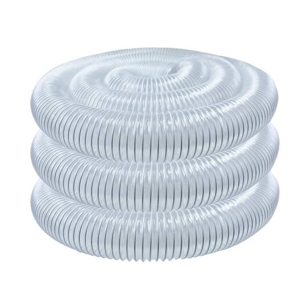 POWERTEC 5 in. x 20 ft. Clear View Heavy Duty Flexible PVC Dust Collection Hose