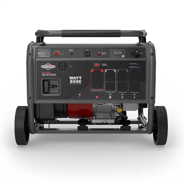 6250/5000 Watt Recoil Start Dual Fuel Gasoline and Propane Open Frame Inverter Generator with WattBoss Power Management