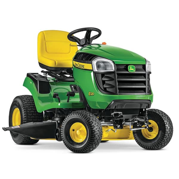 John Deere E120 42 in. 20 HP V-Twin Gas Hydrostatic Lawn Tractor-California Compliant