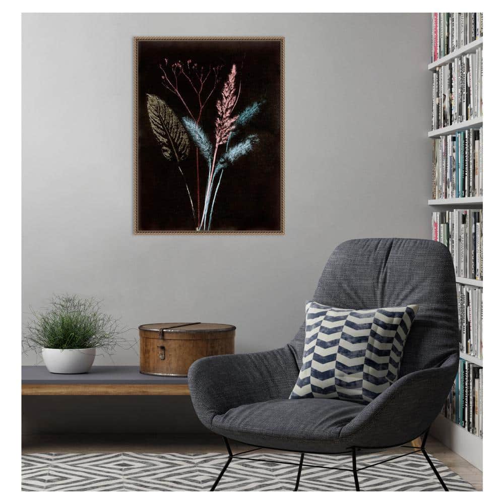 Modern Black and Multicolor Beaded Framed Canvas Wall Art