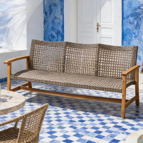 75.5 in. Wood Outdoor Bench