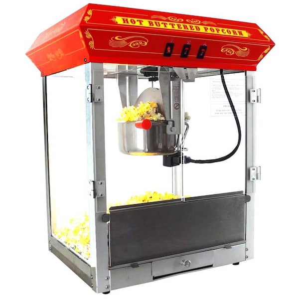Popcorn Machine, 28-Cup 800W Fast Hot Oil Popcorn Maker with