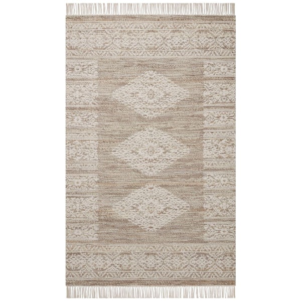 Angela Rose Rivers 5 ft. x 7 ft. Lilac / Ivory 6 in. Traditional Reversible Area Rug