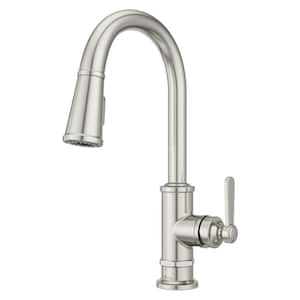 Pfister Stellen Single-Handle Pull-Down Sprayer Kitchen Faucet in ...