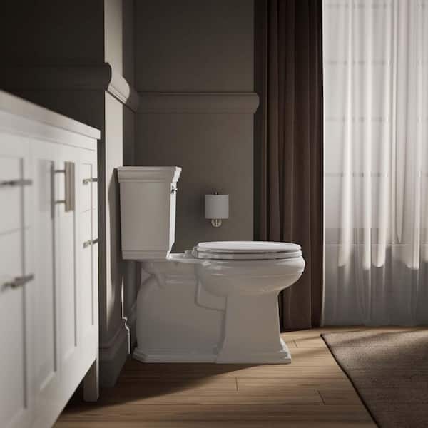 KOHLER Stonewood Elongated Front Toilet Seat in White