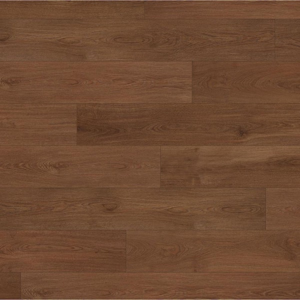 Basque Brown French Oak 22 MIL x 9.13 in. W x 48 in. L Click Lock Waterproof Vinyl Plank Flooring (21.3 sq. ft. /case)