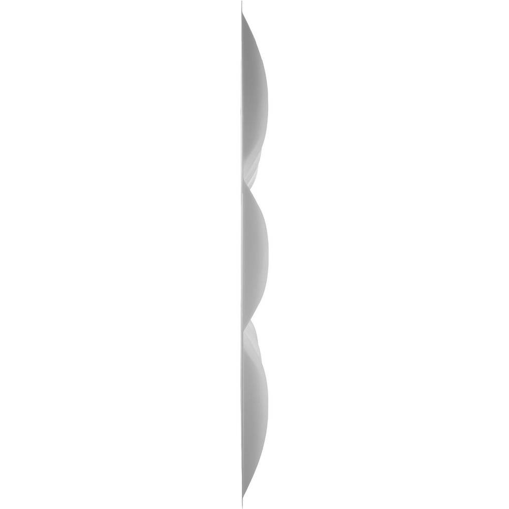 White Textured 3D PVC Wall Panels Set of 10