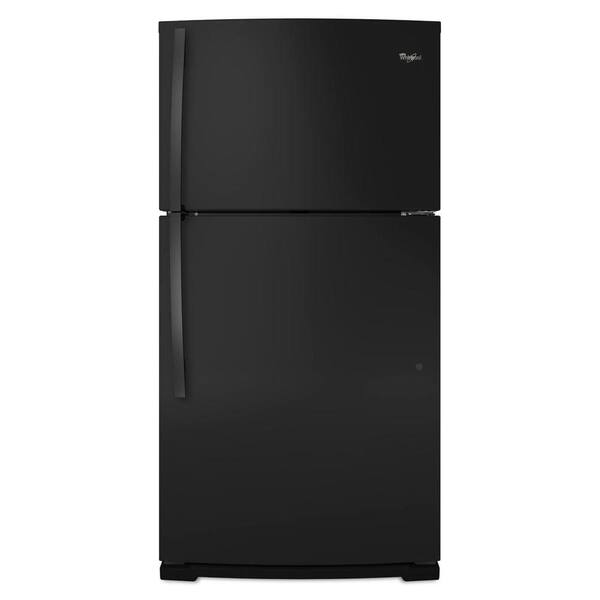Whirlpool 21.1 cu. ft. Top Freezer Refrigerator in Black-DISCONTINUED