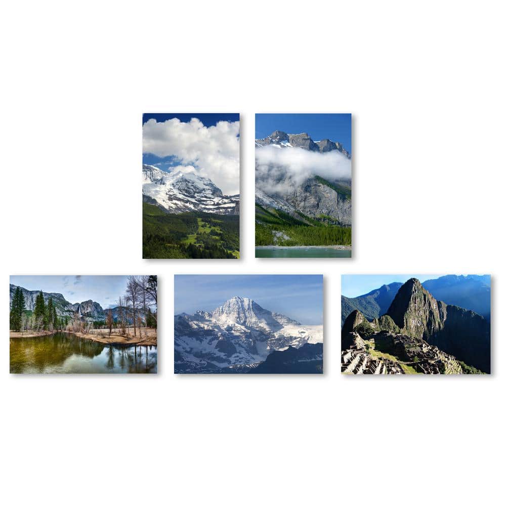 Trademark Fine Art Mountain Ranges Wall Collection Print WC0013SET5