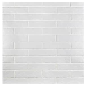 Brooklin Brick White 2-3/8 in. x 9-1/2 in. Porcelain Floor and Wall Tile (5.78 sq. ft./Case)