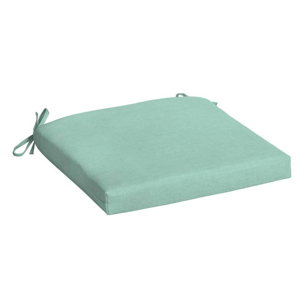 ARDEN SELECTIONS 19 in x 18 in Aqua Leala Rectangle Outdoor Seat Pad ...