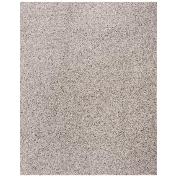 SAFAVIEH Athens Shag Silver 8 ft. x 10 ft. Geometric Area Rug