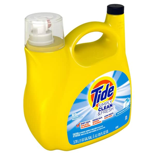 Tide 128 fl. oz. Simply Clean and Fresh Refreshing Breeze Scent Liquid  Laundry Detergent (89-Loads) 003700044311 - The Home Depot