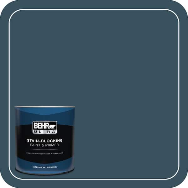 BEHR ULTRA 1 qt. #PPU13-20 Restless Sea Satin Enamel Exterior Paint & Primer