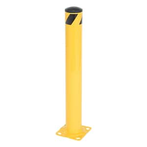 36 in. x 4.5 in. Yellow Steel Pipe Safety Bollard