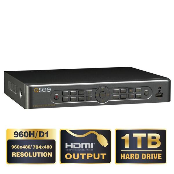 Q-SEE Premium Series 4-Channel 960H/D1 1TB Digital Video Recorder