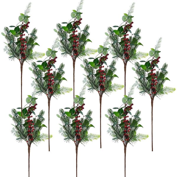 A & B Home 24 in. Green Artificial Assorted Flowers Floral Arrangements